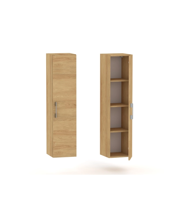 Słupek lazienkowy wiszący LUNA 1D 40 cm Hikora naturalna